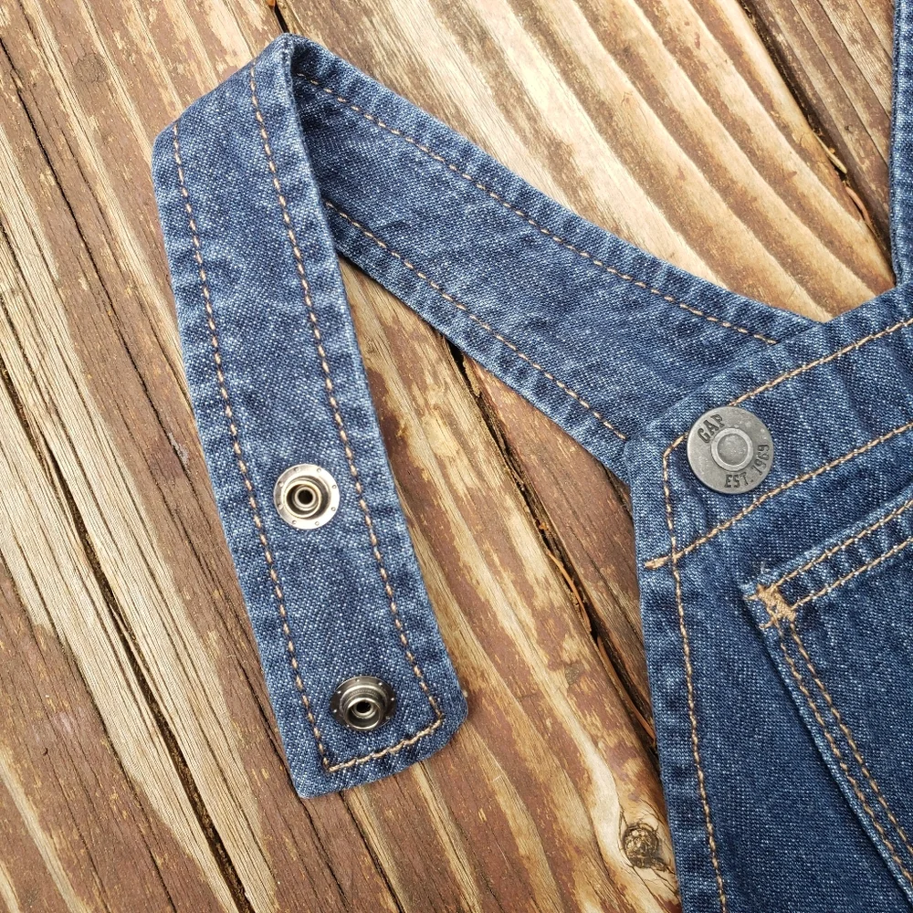 GAP Denim Baby - GAP FOR GOOD Dark Blue Overalls - Size 18-24 Months